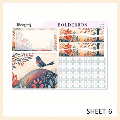 WINDSONG 7x9 Daily Duo || Planner Sticker Kit for Erin Condren