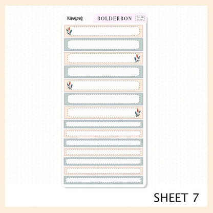 WINDSONG 7x9 Daily Duo || Planner Sticker Kit for Erin Condren