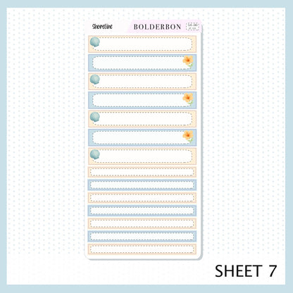 SHORELINE 7x9 Daily Duo || Planner Sticker Kit for Erin Condren
