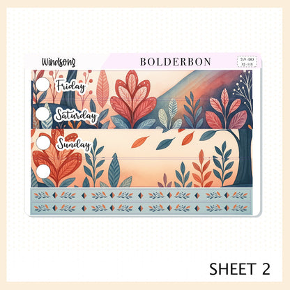 WINDSONG 7x9 Daily Duo || Planner Sticker Kit for Erin Condren