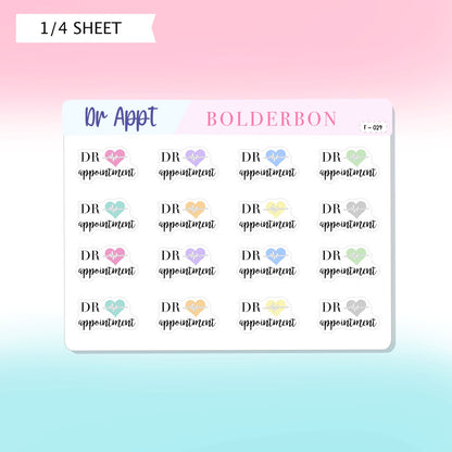 DR APPOINTMENT || Planner Stickers