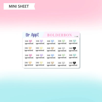 DR APPOINTMENT || Planner Stickers