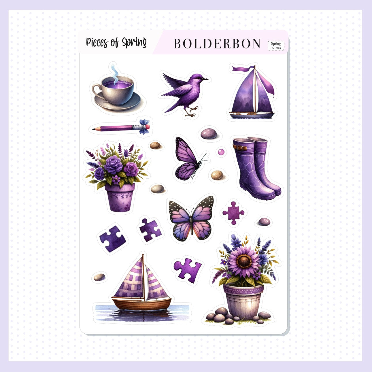 Notebook Spring Sticker Spring Journal Stickers || Pieces of Spring – Bolderbon