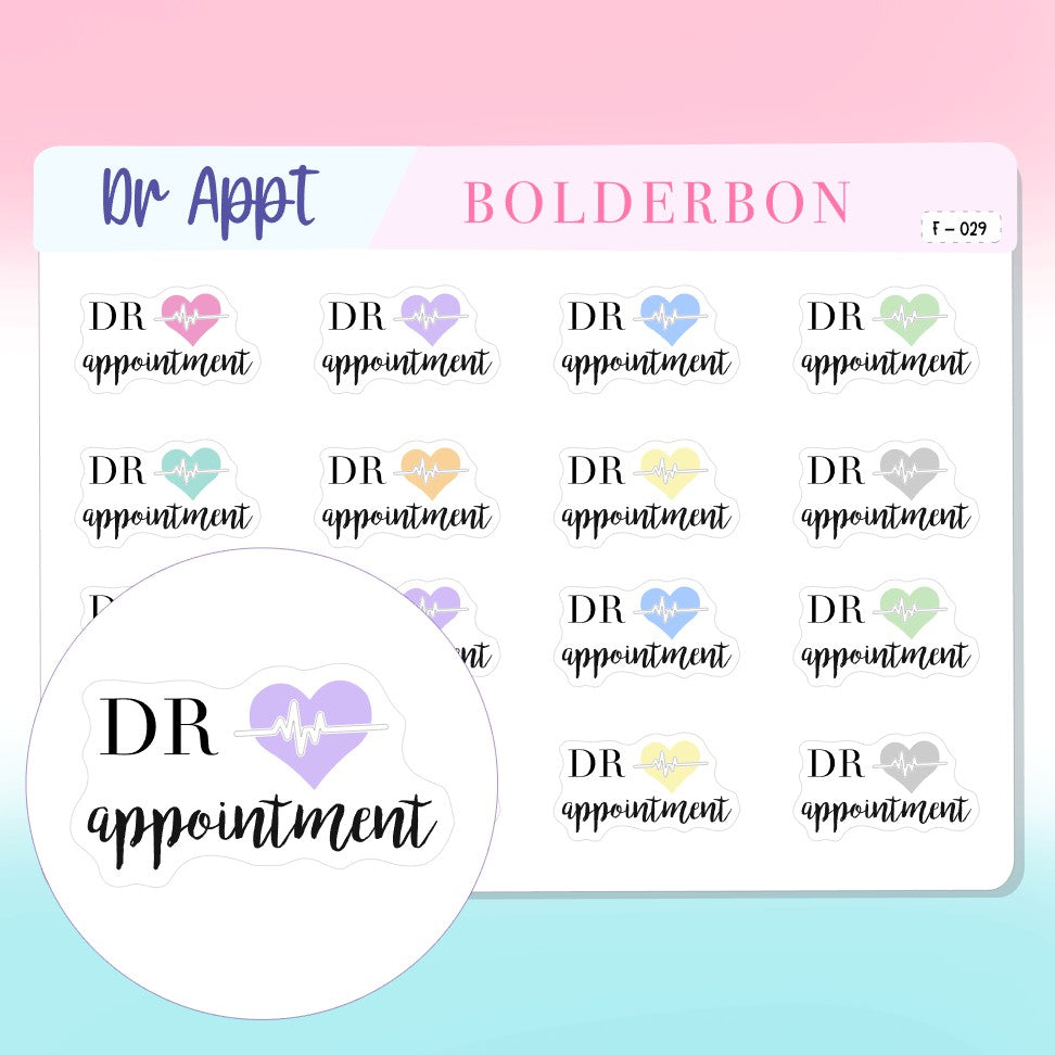 DR APPOINTMENT || Planner Stickers