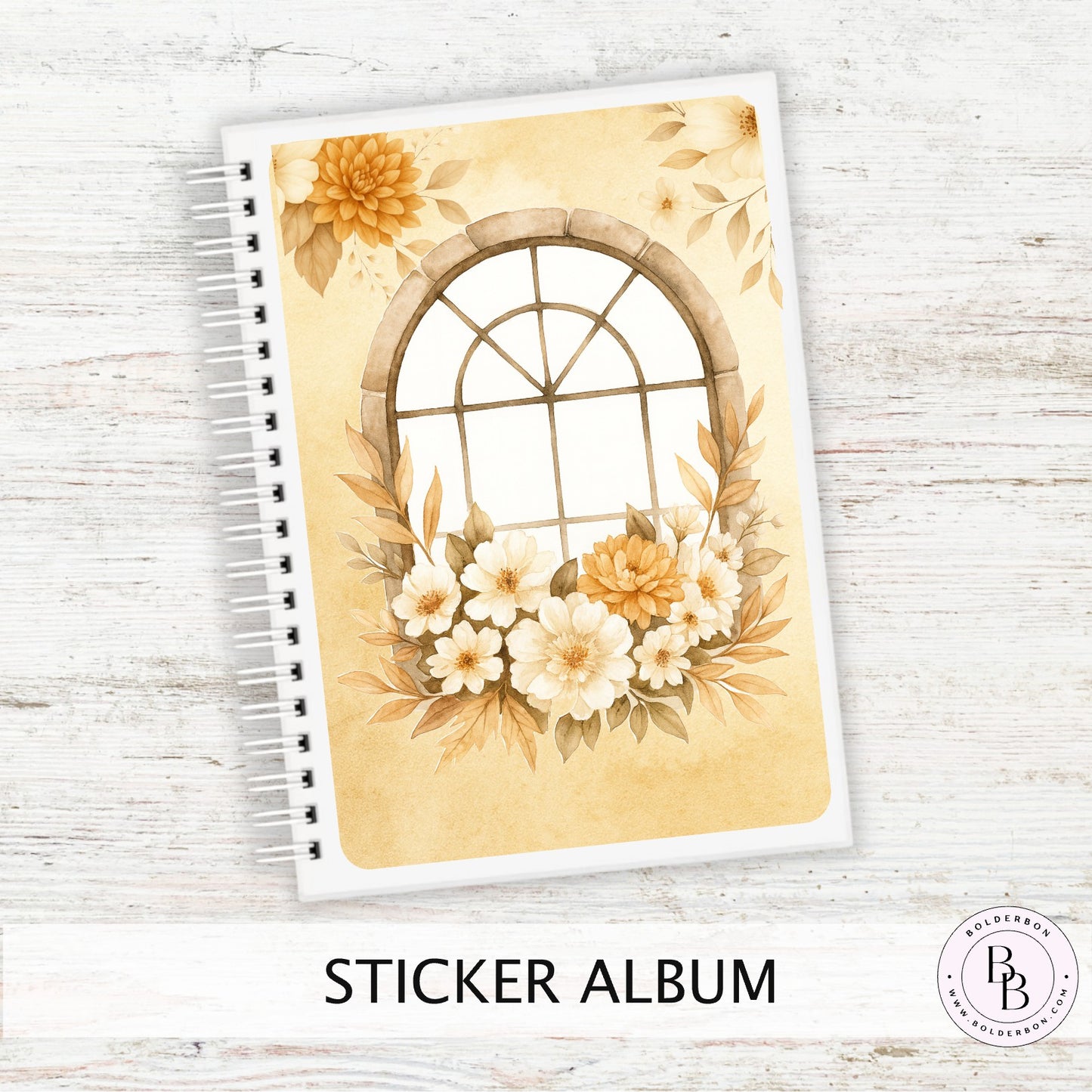 FALL VIEW Reusable Sticker Album || 5x7 Reusable Coil Sticker Book