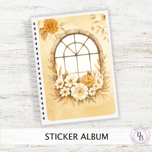 FALL VIEW Reusable Sticker Album || 5x7 Reusable Coil Sticker Book