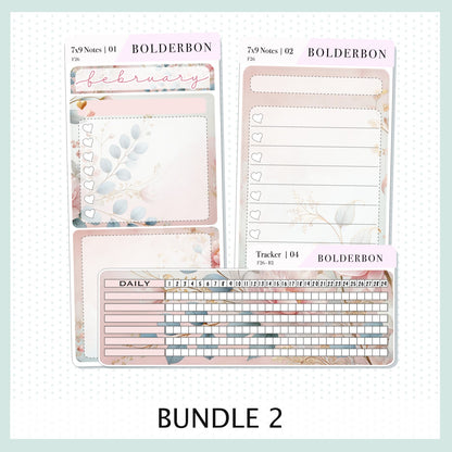 FEBRUARY 7x9 Notes Kit || Planner Sticker Kit for Erin Condren Planners, Timeless Tales