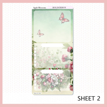 APPLE BLOSSOMS Hobonichi Weeks || Planner Sticker Kit