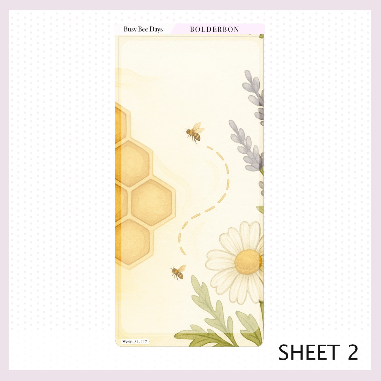 BUSY BEE DAYS Hobonichi Weeks || Bees, Florals & Cozy Farmhouse Vibe, Weekly Planner Sticker Kit