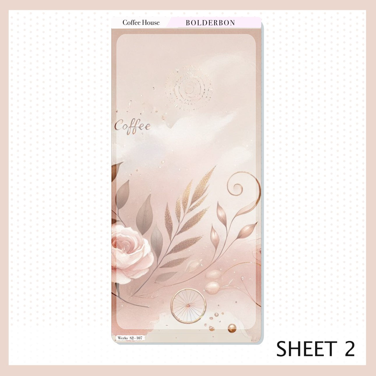 COFFEE HOUSE Hobonichi Weeks || Planner Sticker Kit