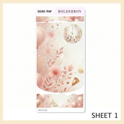 GOLDEN HOUR Hobonichi Weeks || Planner Sticker Kit