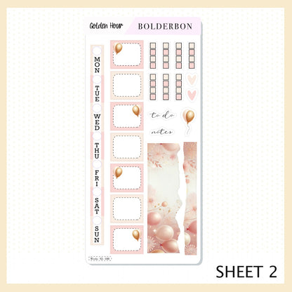GOLDEN HOUR Hobonichi Weeks || Planner Sticker Kit