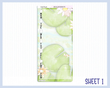 LILY POND || Hobonichi Weeks Planner Sticker Kit