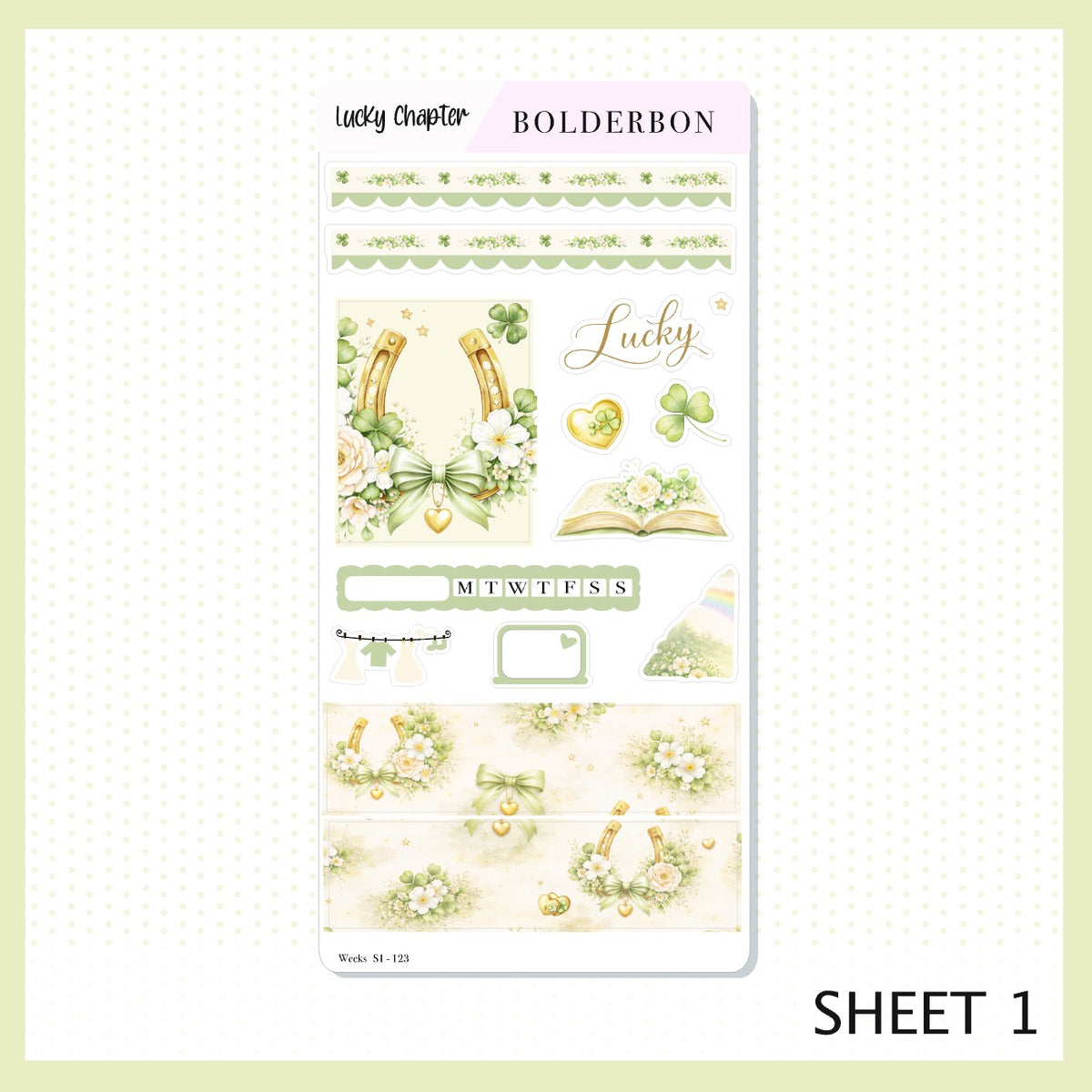 LUCKY CHAPTER || Hobonichi Weeks Sticker Kit – Bolderbon