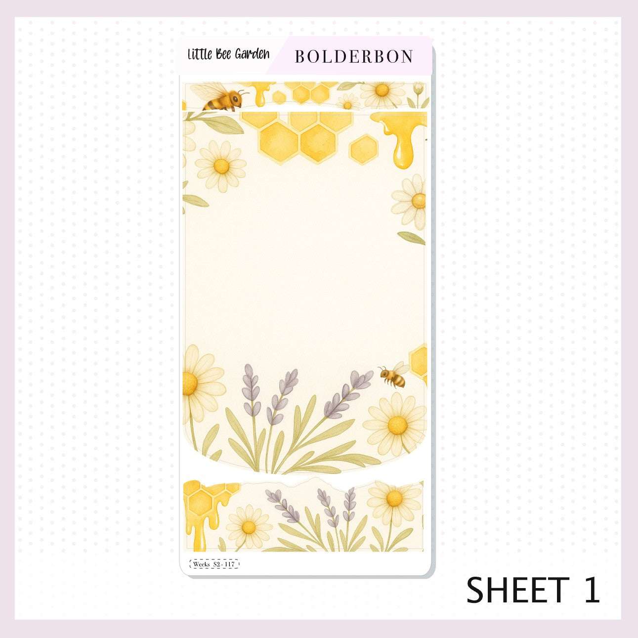 LITTLE BEE GARDEN Hobonichi Weeks || Bees, Florals & Cozy Farmhouse Vibe, Weekly Planner Sticker Kit