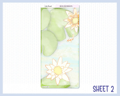 LILY POND || Hobonichi Weeks Planner Sticker Kit