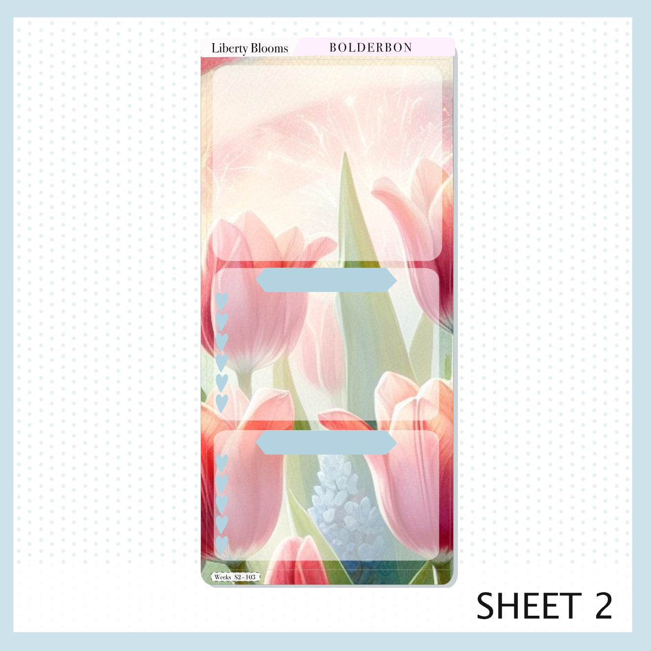 LIBERTY BLOOMS Hobonichi Weeks || Planner Sticker Kit