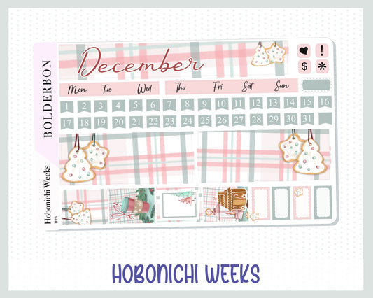 DECEMBER Hobonichi Weeks || "Christmas Joy" Monthly Planner Stickers, Fall,