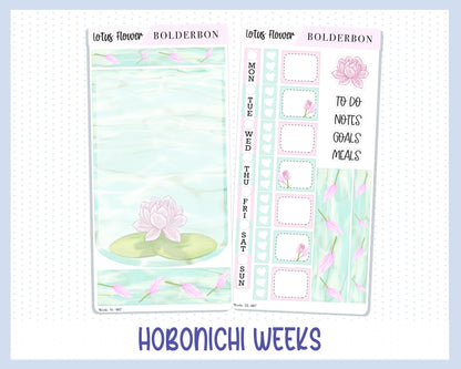 LOTUS FLOWER || Hobonichi Weeks Planner Sticker Kit