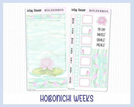 LOTUS FLOWER || Hobonichi Weeks Planner Sticker Kit