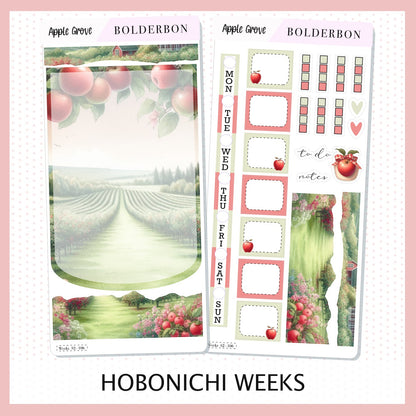 APPLE GROVE Hobonichi Weeks || Planner Sticker Kit