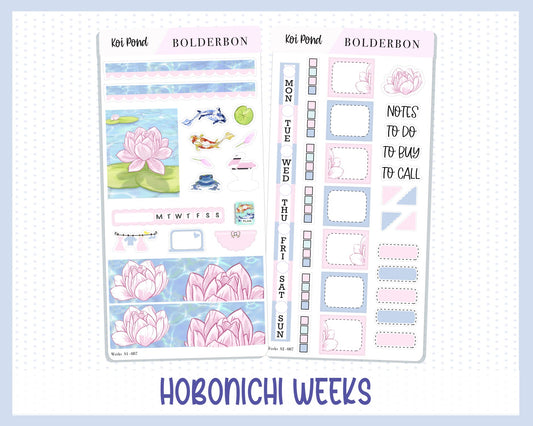 KOI POND || Hobonichi Weeks Planner Sticker Kit