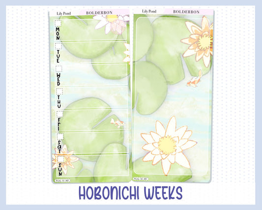 LILY POND || Hobonichi Weeks Planner Sticker Kit