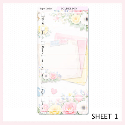 PAPER GARDEN || Full Page Hobonichi Weeks Sticker Kit