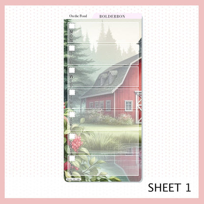ON THE POND Hobonichi Weeks || Planner Sticker Kit