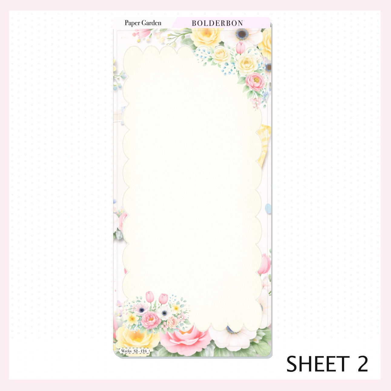 PAPER GARDEN || Full Page Hobonichi Weeks Sticker Kit