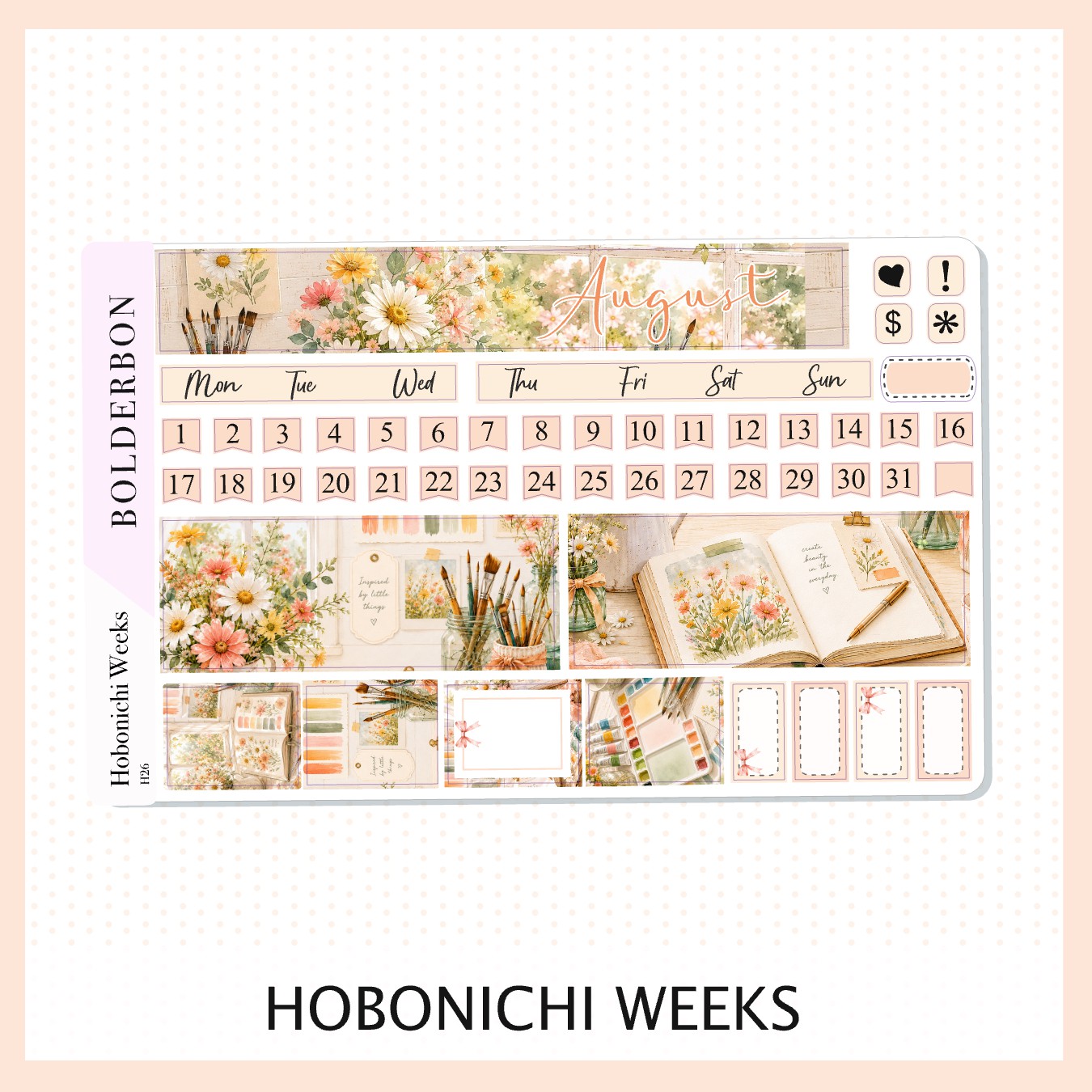 August • Hobonichi Weeks