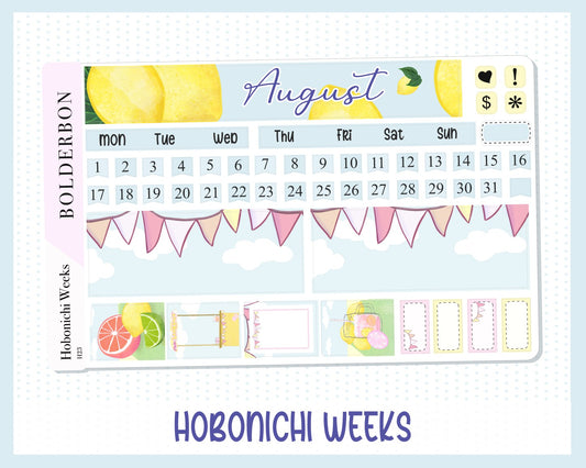 AUGUST Hobonichi Weeks || Planner Sticker Kit