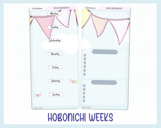 CELEBRATION || Hobonichi Weeks Planner Sticker Kit