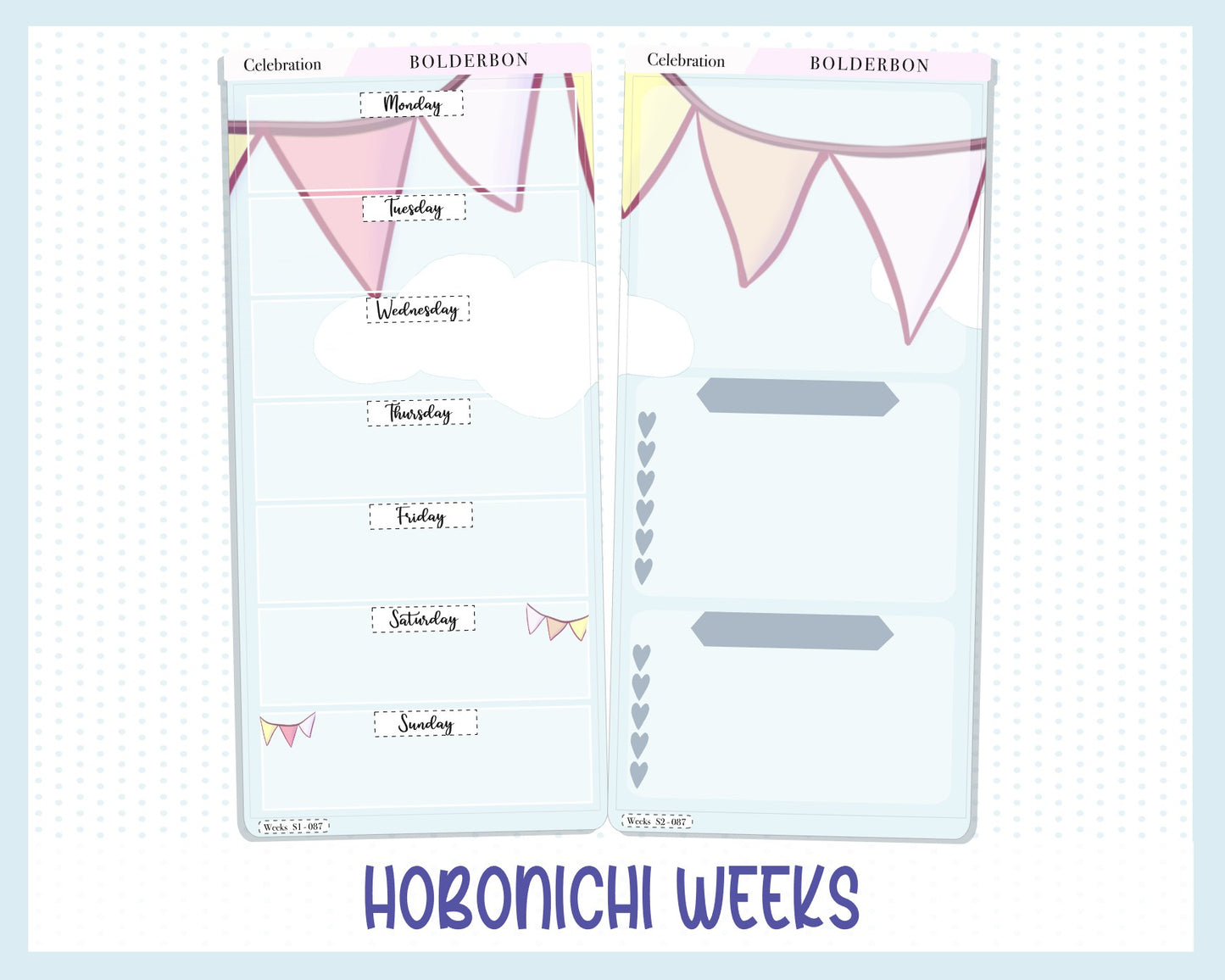 CELEBRATION || Hobonichi Weeks Planner Sticker Kit