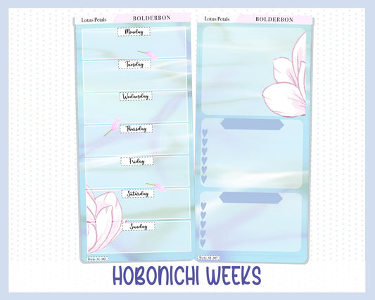 LOTUS PETALS || Hobonichi Weeks Planner Sticker Kit