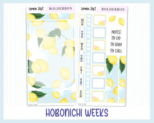 LEMON ZEST || Hobonichi Weeks Planner Sticker Kit