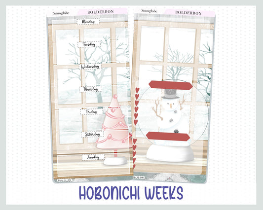 SNOWGLOBE Hobonichi Weeks || Weekly Planner Sticker Kit