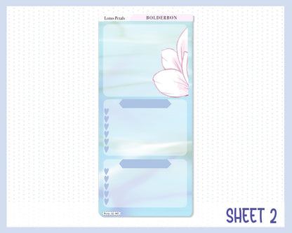 LOTUS PETALS || Hobonichi Weeks Planner Sticker Kit