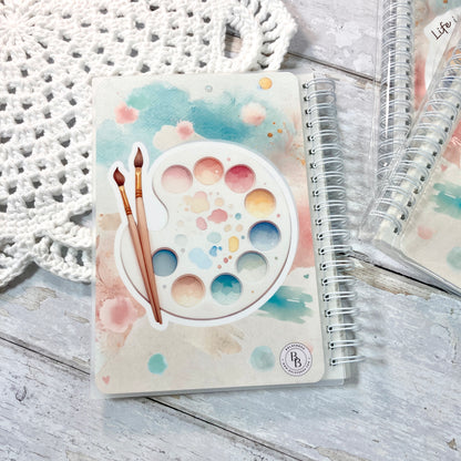 PAINT YOUR DREAMS Reusable Sticker Album || 5x7 Coil Bound Sticker Book, Perfect Gift for Art Lover