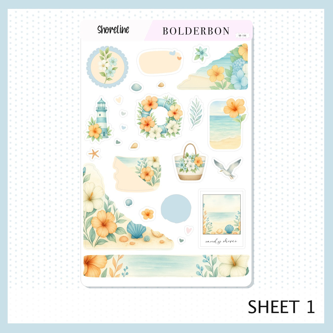 SHORELINE || Journal Sticker Kit