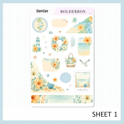 SHORELINE || Journal Sticker Kit