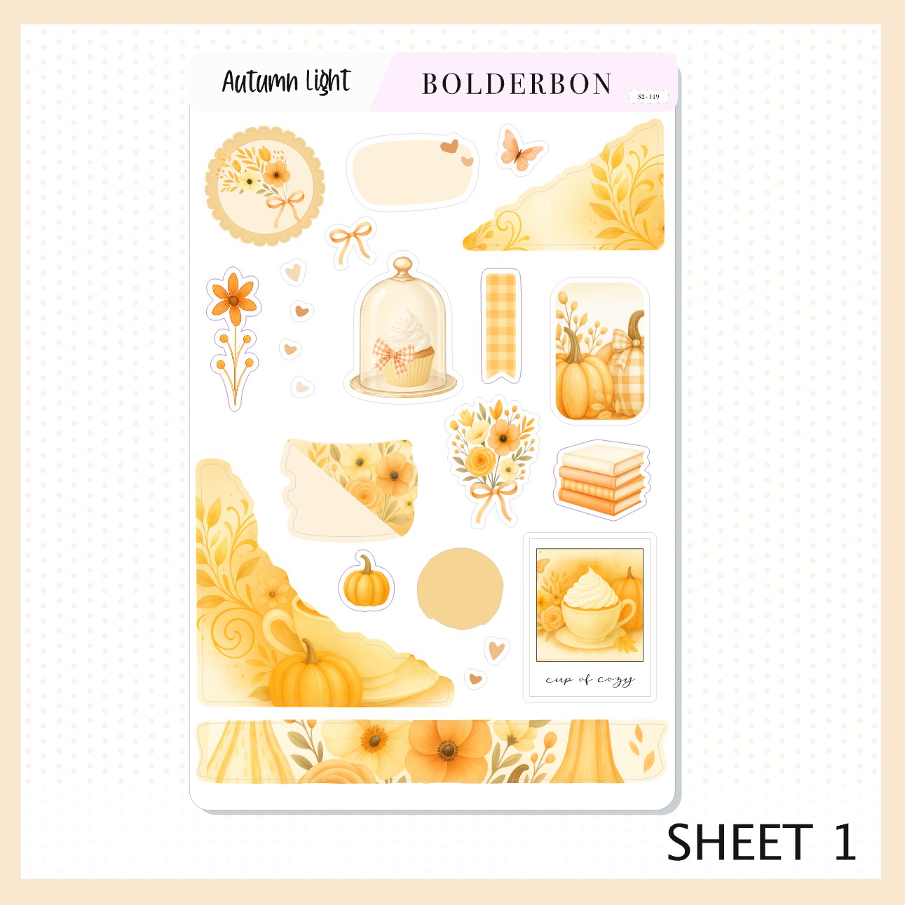 AUTUMN LIGHT || Journal Sticker Kit
