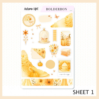 AUTUMN LIGHT || Journal Sticker Kit