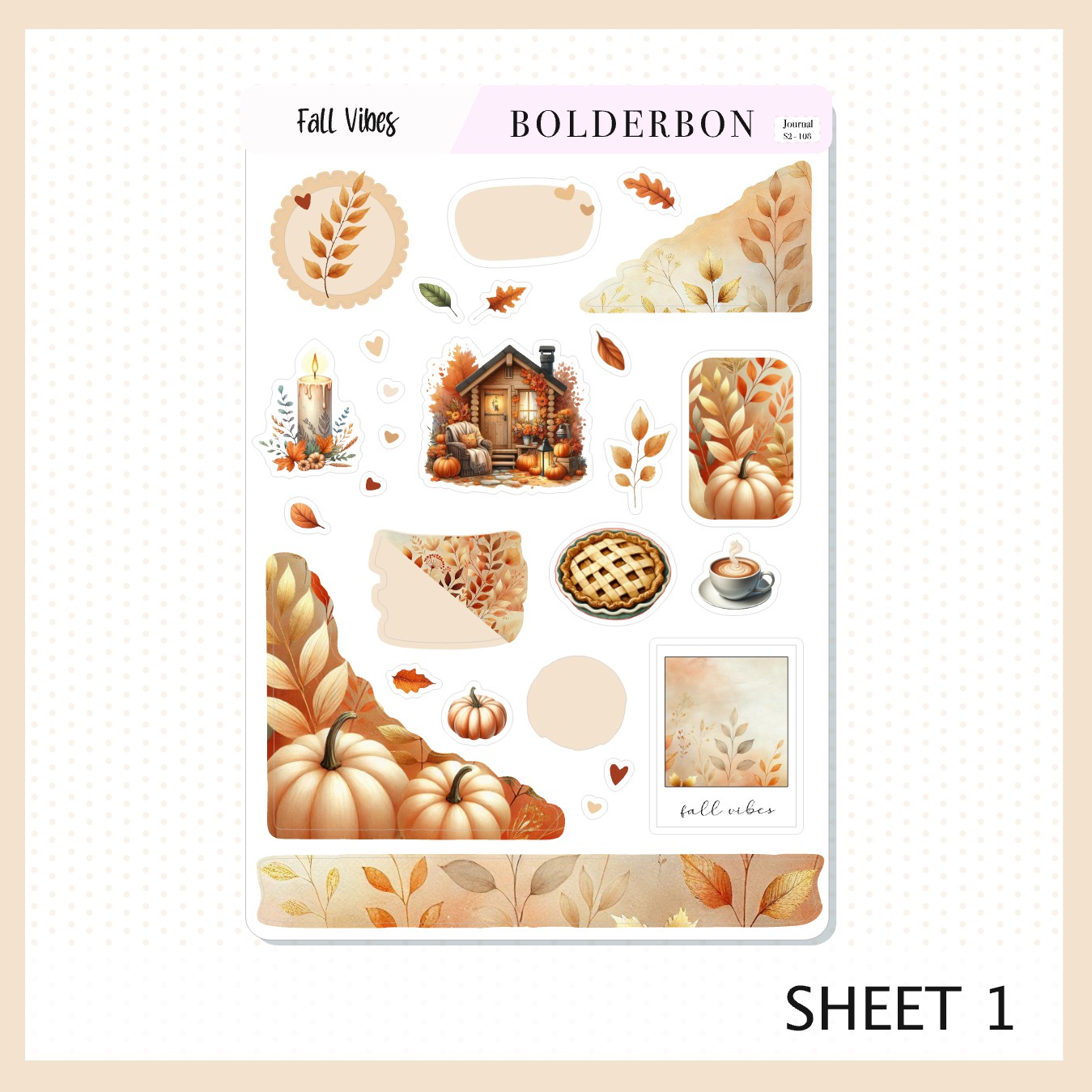 FALL VIBES || Journal Sticker Kit