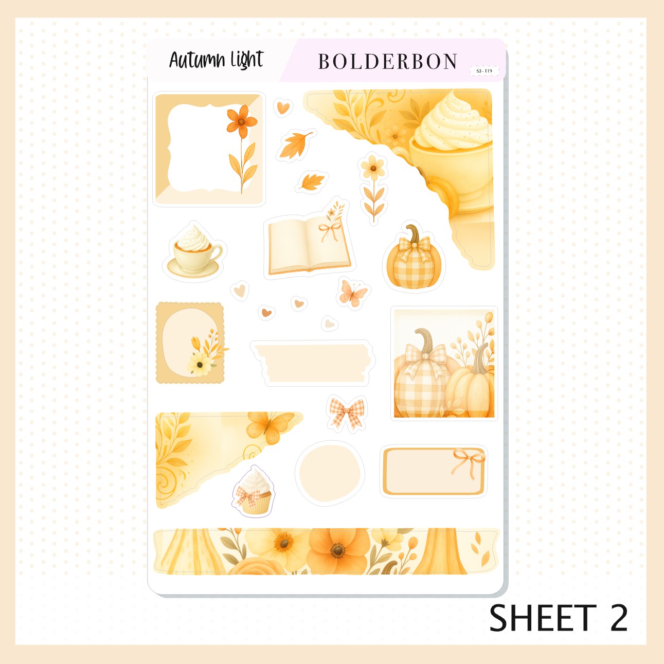 AUTUMN LIGHT || Journal Sticker Kit