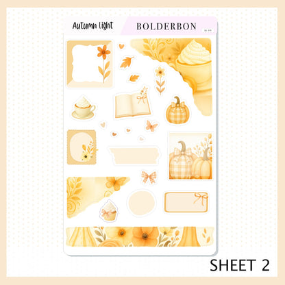 AUTUMN LIGHT || Journal Sticker Kit