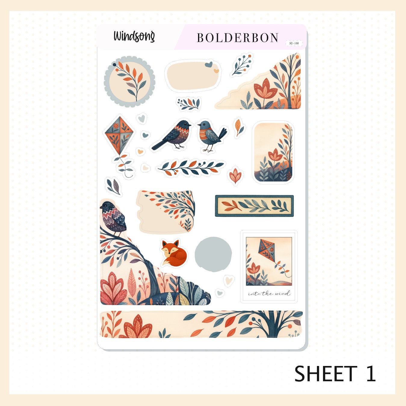 WINDSONG || Journal Sticker Kit