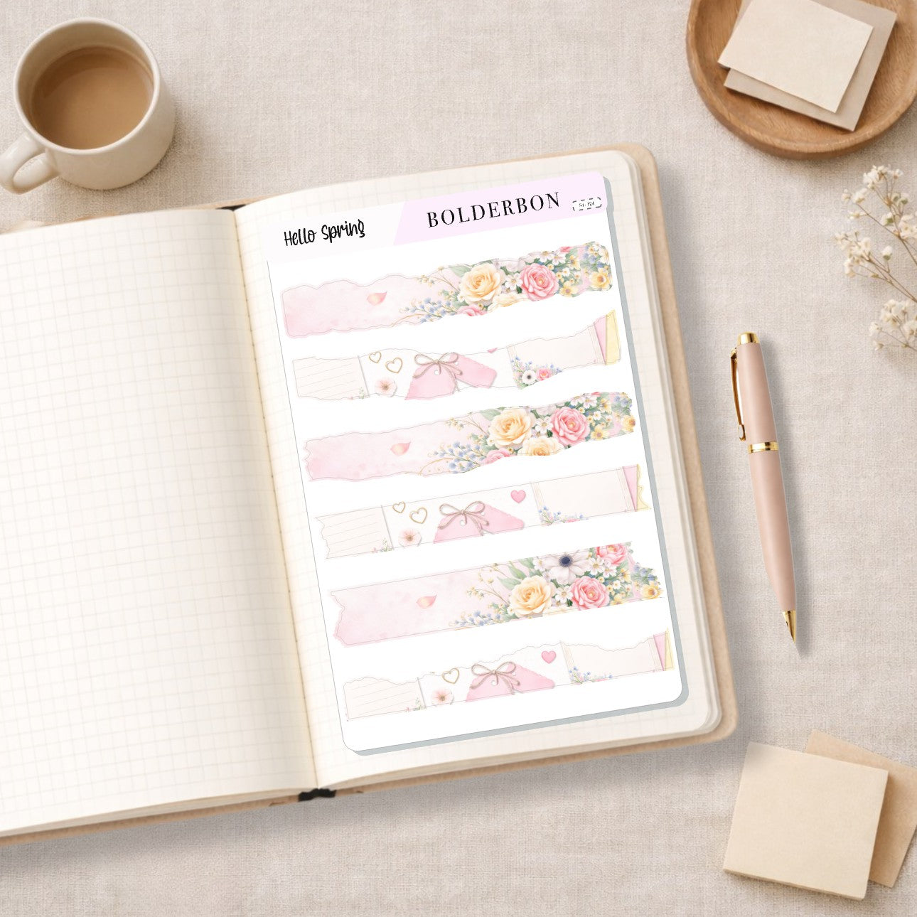 HELLO SPRING || Washi Journal Stickers
