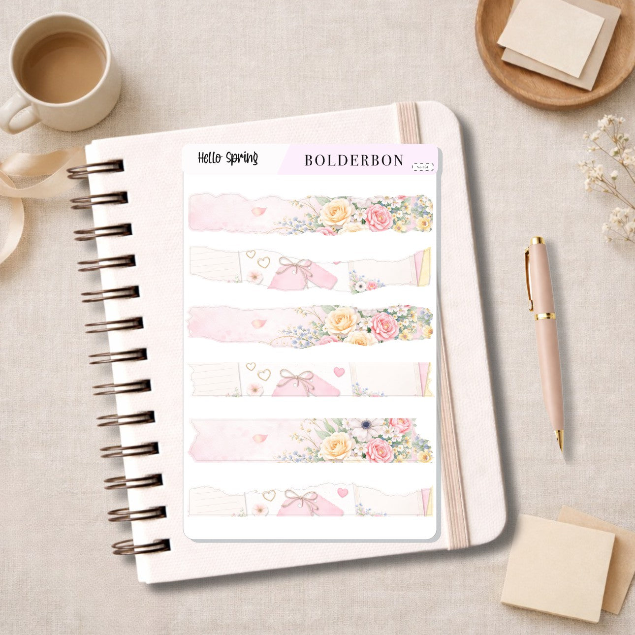 HELLO SPRING || Washi Journal Stickers
