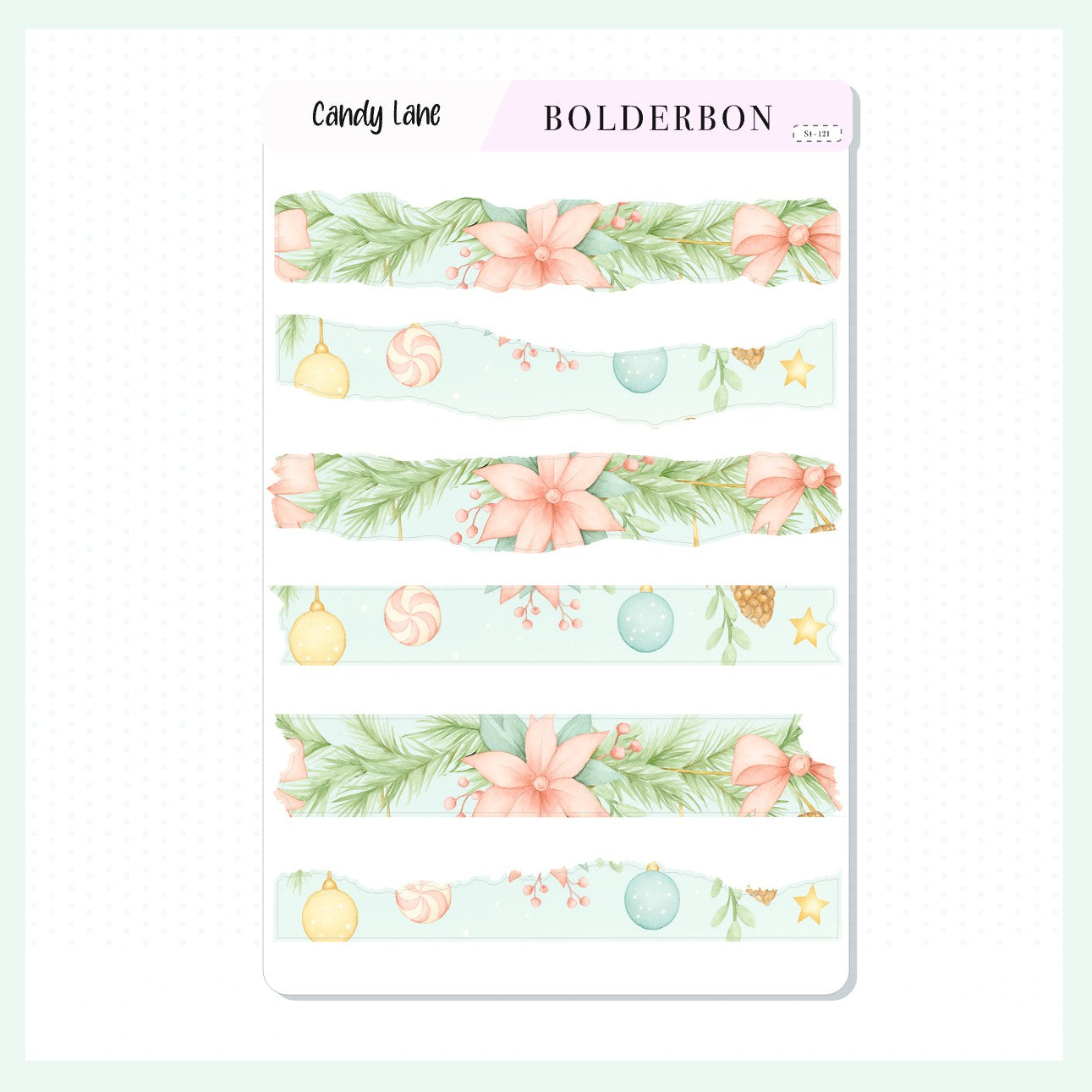 CANDY LANE || Washi Journal Stickers